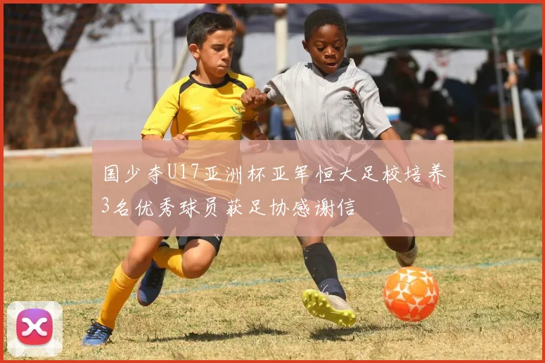 国少夺U17亚洲杯亚军恒大足校培养3名优秀球员获足协感谢信